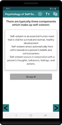 Psychology of Self Esteem android App screenshot 1